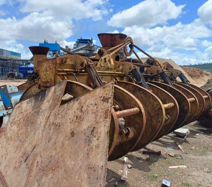 Garra hidraulica p/ cana, 8ton cap.