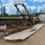 Estrutura p/ esteira transportadora em AC