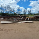 Estrutura p/ esteira transportadora em AC