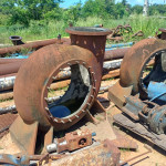 2 Corpos Caracol em AC p/ bomba Suzer + Cavalete mancal da bomba UND A30