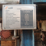 Caldeira Dedini modelo V2/4GB aumentada: Cap. 110.000KG/H, 23KGF/cm²g com lavador de gases e e chaminé em AC (Não acompanha motores elétricos, cabos e exaustores)