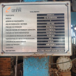 Caldeira Zanini S.A: Cap. 94.000KG/H, 31,9KGF/cm²g com lavador de gases e chaminé em AC (Não acompanha motores elétricos, cabos e exaustores) + Ativo I1C1