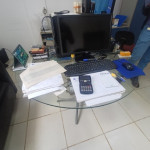Sala de Admnistração: Grande variedade de itens de escritorio
