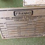 Serra de fita horizontal Franho FM-500, motor WEG de 1,5 CV
