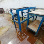 Diversas bancadas em aço carbono