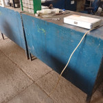 6 Bancadas em aço carbono e 1 estante em aço carbono