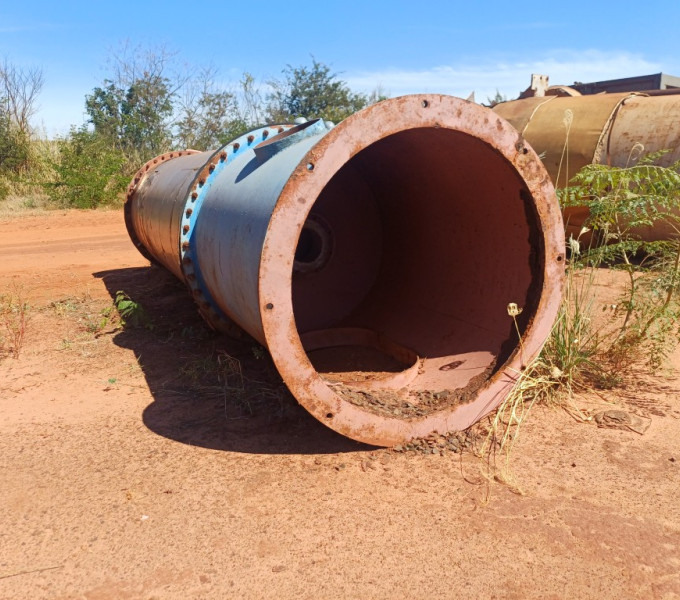 COLUNA EM AÇO CARBONO E INOX tubulação inox