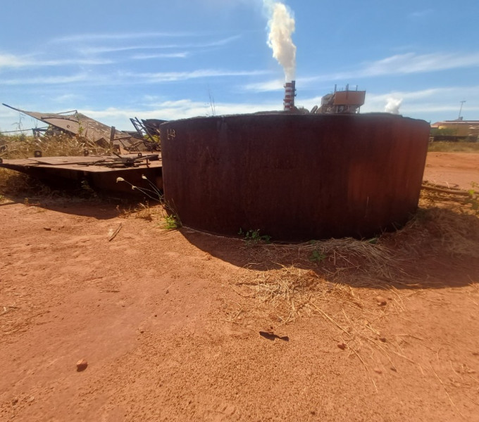 BASE DE VIGAS EM AC + CHAPA BALAO FESH SUCATA