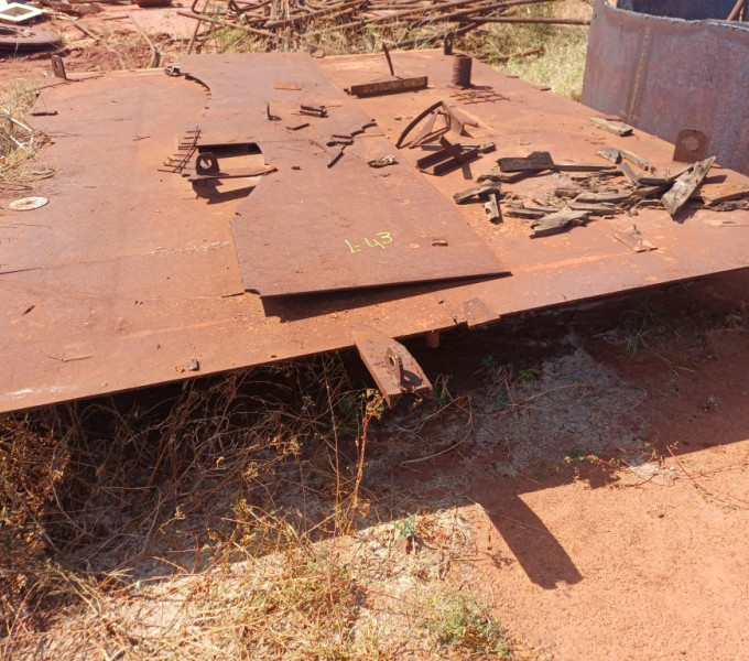 BASE DE VIGAS EM AC + CHAPA BALAO FESH SUCATA