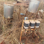 sistema de dosagem polimero 3 und (2 tanques inox) + 2 paineis eletricos pequenos + 1 gravador + ventoinha + estufa e equipamento de labiratorio