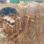 sistema de dosagem polimero 3 und (2 tanques inox) + 2 paineis eletricos pequenos + 1 gravador + ventoinha + estufa e equipamento de labiratorio
