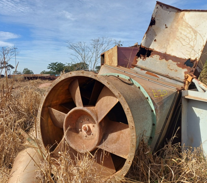 DUTO EM AC P EXAUSTOR C/ MOTOR ELETRICO