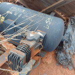 Transportador de cinzas em AC + 2 tubos em AC + 3 balões p compressor