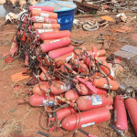 GRANDE QTD EXTINTORES DE INCENDIO DESCARREGADOS: 70 PÓ BC 6KG, 10 CO2 6KG, 9 CO2 4KG, 8 AGUA, 6 ABC 9KG + Ativo I8C1