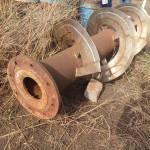 Sem fim em aço carbono com aletas em inox
