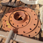 TUBO AC SCH 60  + 04 PLACAS AC + 05 FLANGES AC + 2 FLANGES + 12 BRAÇOS AC + 3 rodas + 4 abracadeiras em AC + 12 Flanges