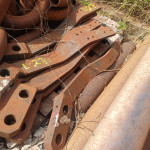 TUBO AC SCH 60  + 04 PLACAS AC + 05 FLANGES AC + 2 FLANGES + 12 BRAÇOS AC + 3 rodas + 4 abracadeiras em AC + 12 Flanges
