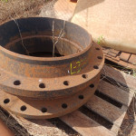 TUBO AC SCH 60  + 04 PLACAS AC + 05 FLANGES AC + 2 FLANGES + 12 BRAÇOS AC + 3 rodas + 4 abracadeiras em AC + 12 Flanges