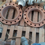 TUBO AC SCH 60  + 04 PLACAS AC + 05 FLANGES AC + 2 FLANGES + 12 BRAÇOS AC + 3 rodas + 4 abracadeiras em AC + 12 Flanges