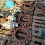 TUBO AC SCH 60  + 04 PLACAS AC + 05 FLANGES AC + 2 FLANGES + 12 BRAÇOS AC + 3 rodas + 4 abracadeiras em AC + 12 Flanges
