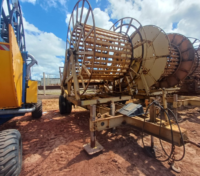 Carretel de irrigação Hidro-roll sem mangueira, Frota: 138038, com redutor e bomba incompleta