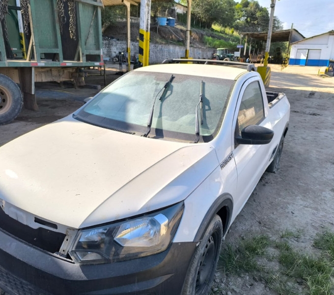 Automóvel Volkswagen Saveiro 1.6 Robust cabine simples, placa: QMD-4A55, ano: 2018/19, frota:1043