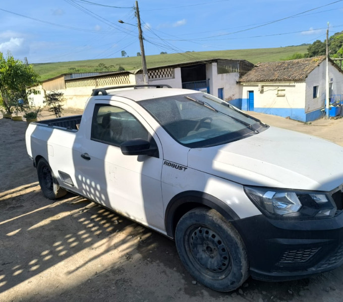 Automóvel Volkswagen Saveiro 1.6 Robust cabine simples, placa: QMD-4A55, ano: 2018/19, frota:1043