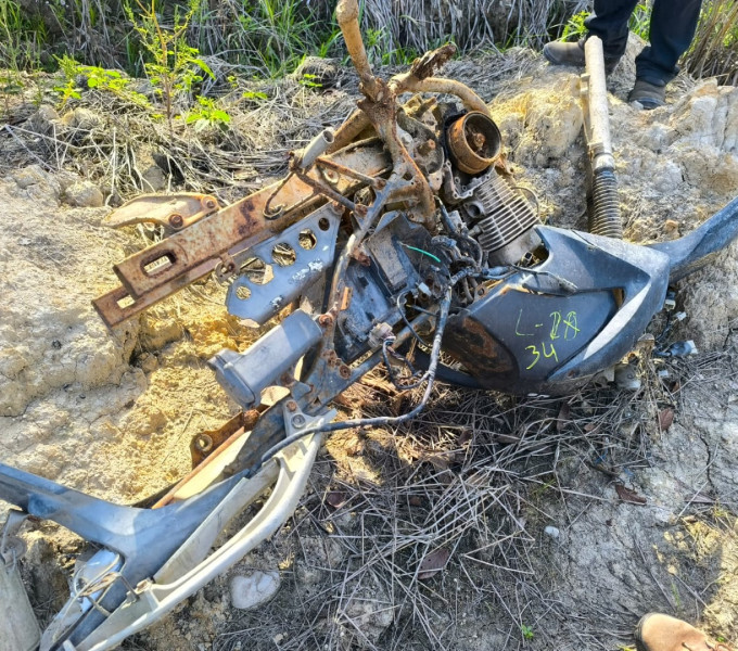 Motocicleta NXR Bros (não identificada)