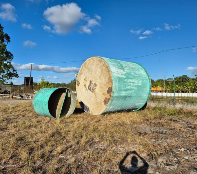 Tanque em fibra P/ armazenamento de água aprox. 100.000L cap.