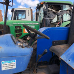 Trator de Pneus New Holland 8030, Ano 2013, Azul, Frota: 105328 + Item 9 e 22