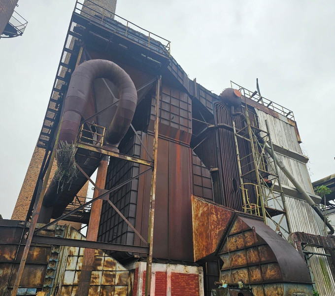 Caldeira Dedini, Modelo: BMP 2.100 – 4 T, Aquotubular, Produção: 80.000 kg/h, Pressão: até 32 kgf/cm², Combustível: bagaço de cana, Sup. aquecimento: 2.125 m², Temp: 350°C, Ano: 1985