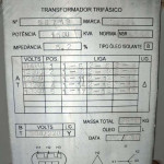 Transformador Trifásico ASEA Elétrica, 1500KVA, N° Série: 56749