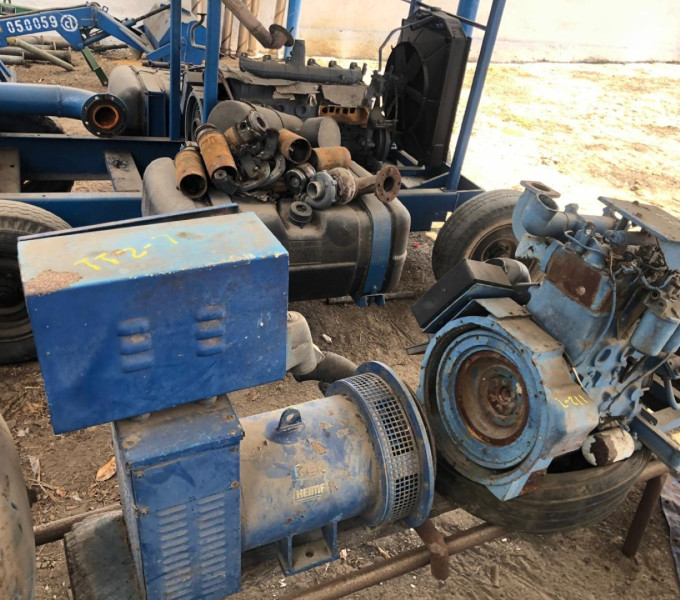 GERADOR HEIMER 25KVA + 01 MOTOR MWM 3 COLIDROS A DIESEL