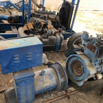 GERADOR HEIMER 25KVA + 01 MOTOR MWM 3 COLIDROS A DIESEL