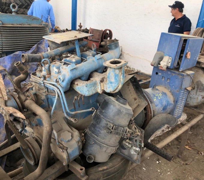 GERADOR HEIMER 25KVA + 01 MOTOR MWM 3 COLIDROS A DIESEL