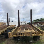 PLATAFORMA DE REBOQUE REGULAVEL, MODELO MIL STAK, ANO 2012 (SOBE E DESCE) (OBS: CONTÉM 2 PNEUS, +/- 9 METROS, LANTERNA OK)