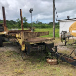 PLATAFORMA DE REBOQUE REGULAVEL, MODELO MIL STAK, ANO 2012 (SOBE E DESCE) (OBS: CONTÉM 2 PNEUS, +/- 9 METROS, LANTERNA OK)