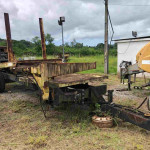 PLATAFORMA DE REBOQUE REGULAVEL, MODELO MIL STAK, ANO 2012 (SOBE E DESCE) (OBS: CONTÉM 2 PNEUS, +/- 9 METROS, LANTERNA OK)