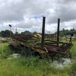 PLATAFORMA DE REBOQUE REGULAVEL, MODELO MIL STAK, ANO 2012 (SOBE E DESCE) (OBS: CONTÉM 2 PNEUS, +/- 9 METROS, LANTERNA OK)