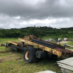 PLATAFORMA DE REBOQUE REGULAVEL, MODELO MIL STAK (SOBE E DESCE) (OBS: CONTÉM 2 PNEUS, +/- 9 METROS, LANTERNA OK)