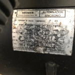 01 GERADOR DIESEL HEIMER , 15KVA (OBS: CONTÉM BATERIA MOURA, 01 QUADRO HEIMER, 03 PAINES GMS, SEM CABO ELÉTRICO)