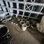 DIVERSOS COMPONENTES EM A/C: FLANGES, Ts, CURVAS, MANCAIS, PESTANAS