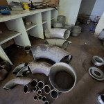 DIVERSOS COMPONENTES EM A/C: FLANGES, Ts, CURVAS, MANCAIS, PESTANAS