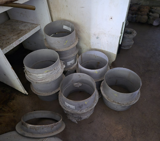 DIVERSOS COMPONENTES EM A/C: FLANGES, Ts, CURVAS, MANCAIS, PESTANAS