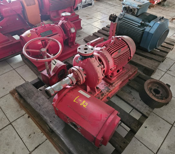 CONJUNTO MOTOR-BOMBA  WEG/IMBIL 25CV/ 15.6M³ C/ BASE E Válvula DE INSTRUMENTAÇÃO (NOVA)