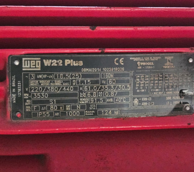 CONJUNTO MOTOR-BOMBA  WEG/IMBIL 25CV