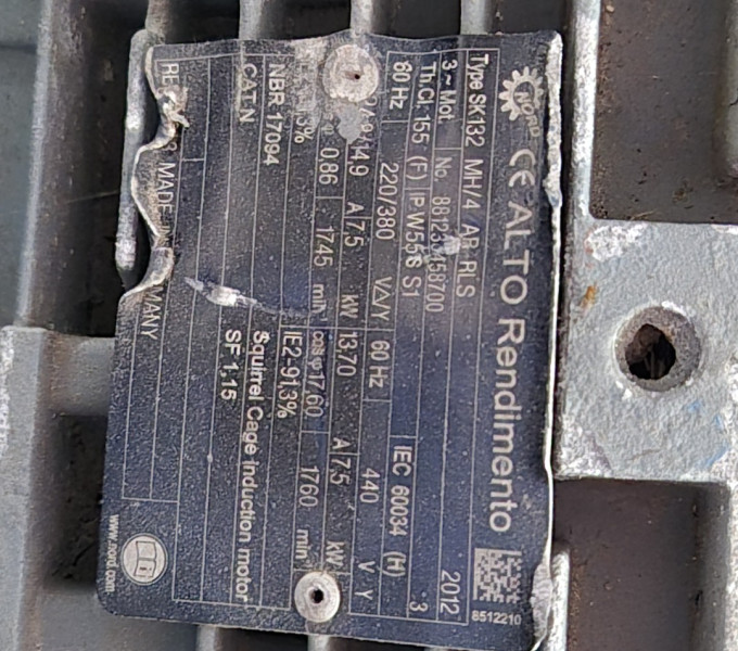 04 MANCAIS AC, MOTOR-REDUTOR SQUIRREL-CAGE